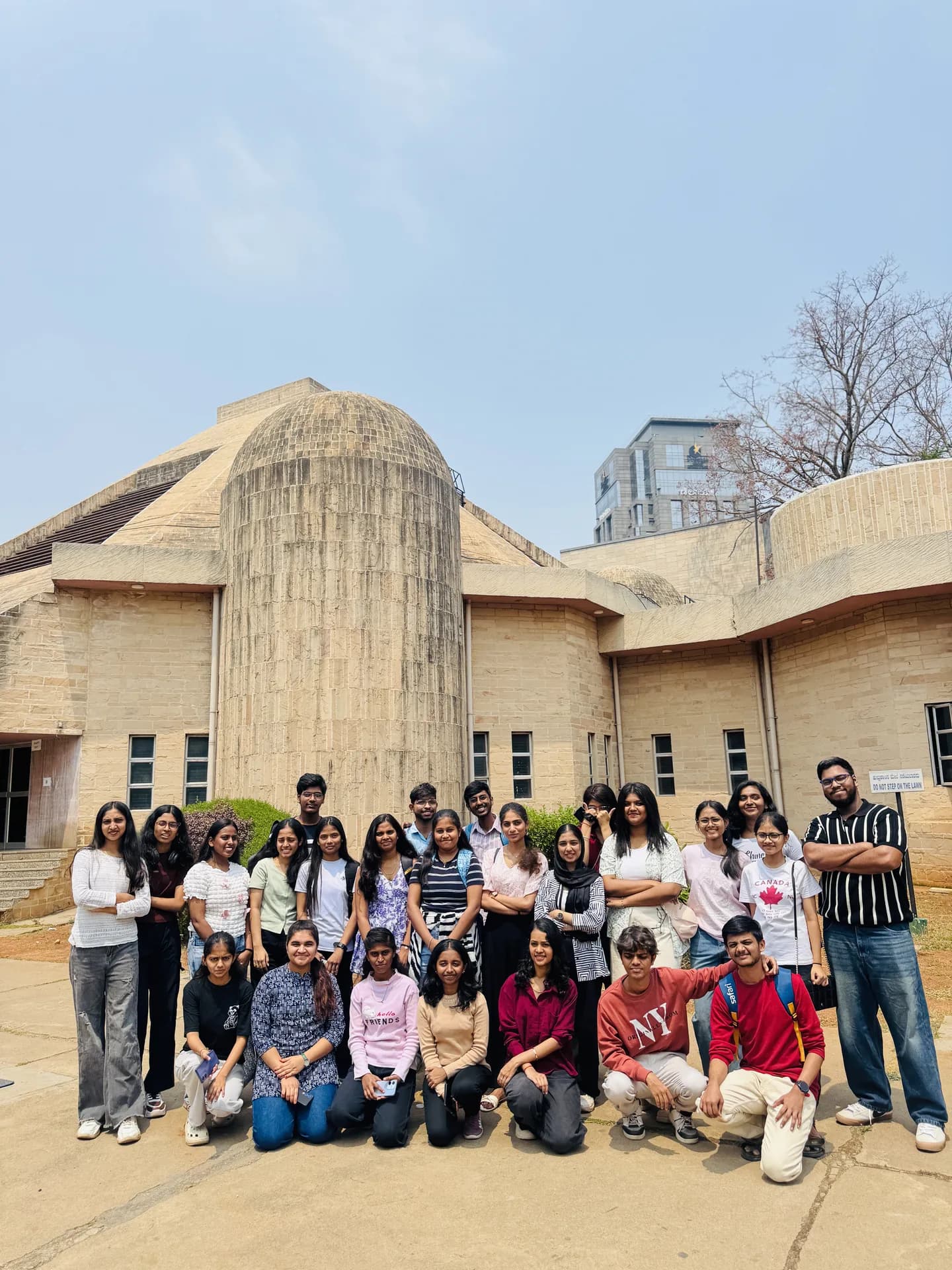 Astronomy Club members gathered on campus
